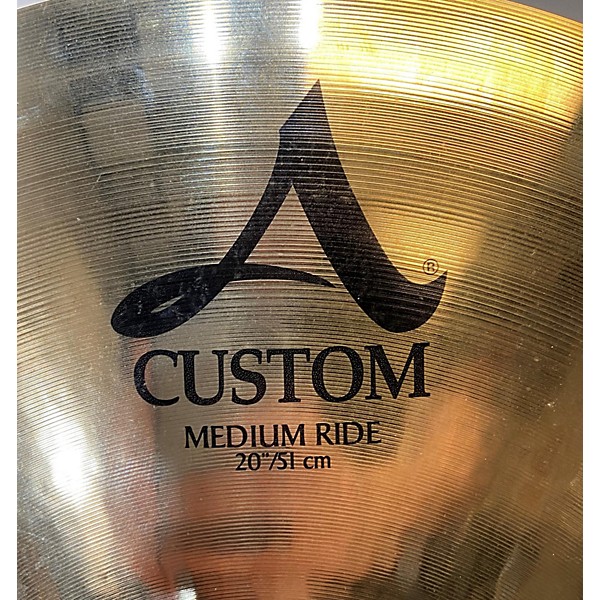 Used Zildjian 20in A Custom Medium Ride Cymbal