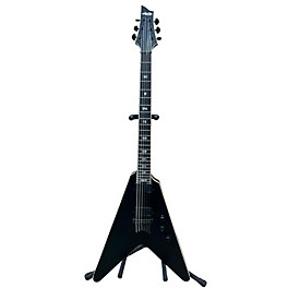 Used Schecter Guitar Research Used Schecter Guitar Research V-1 SLS EVIL TWIN Satin Black Solid Body Electric Guitar