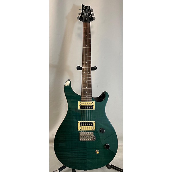 Used PRS Used PRS Custom 22 Flat Top Turquoise Solid Body Electric Guitar