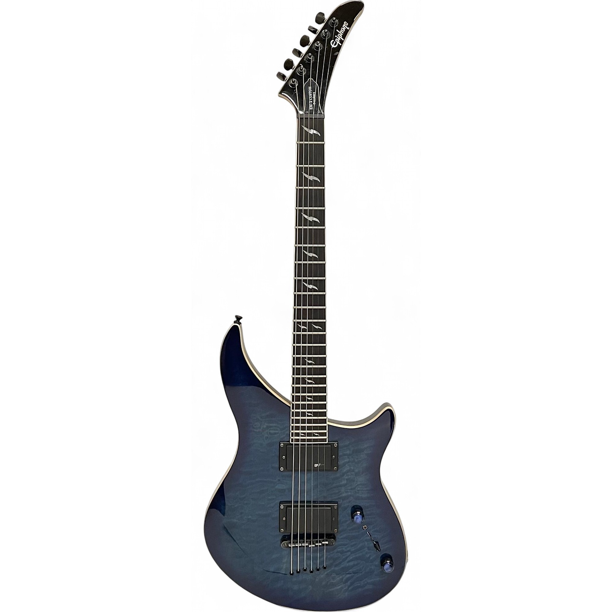 Used 2019 Epiphone Prophecy EM-2 Blue Solid Body Electric