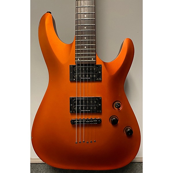 Used Schecter Guitar Research Used Schecter Guitar Research C-1 Special Metallic Orange Solid Body Electric Guitar