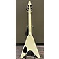 Used Gibson Used 2009 Gibson Tribal Flying V White With Black Tribal Print Solid Body Electric Guitar