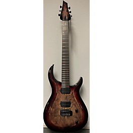 Used Kiesel Guitars Used 2022 Kiesel Guitars C6X Crescent 6 X-Trem Custom Crimson Red Blackburst Solid Body Electric Guitar