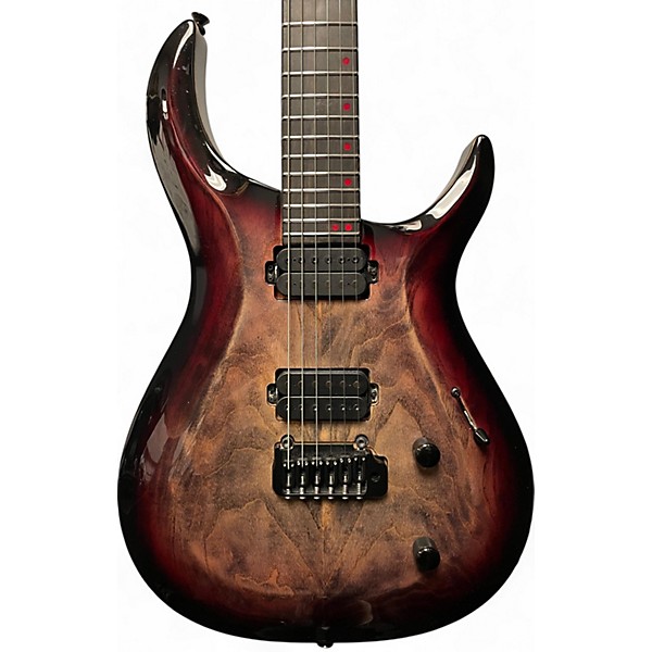 Used 2022 Kiesel Guitars C6X Crescent 6 X-Trem Custom Crimson Red Blackburst Solid Body Electric Guitar