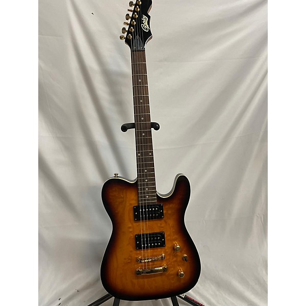 Used Copley Used Copley T Style 2 Tone Sunburst Solid Body Electric Guitar