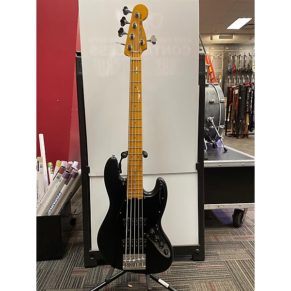 Used Fender Used Fender Modern Player Jazz Bass V Satin Black Electric Bass Guitar