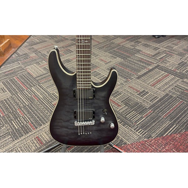 Used Schecter Guitar Research Used Schecter Guitar Research C1 Platinum Satin Black Solid Body Electric Guitar