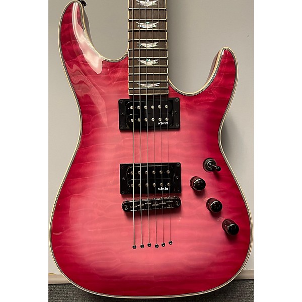 Used Schecter Guitar Research Used Schecter Guitar Research Omen Extreme 6 Pink Solid Body Electric Guitar