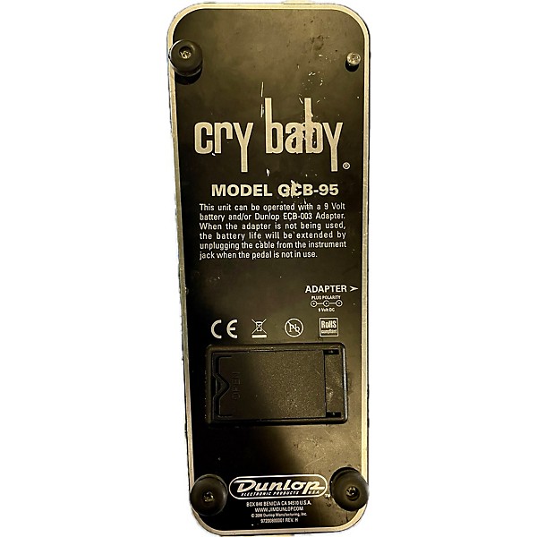 Used Dunlop GCB95 Original Crybaby Wah Effect Pedal