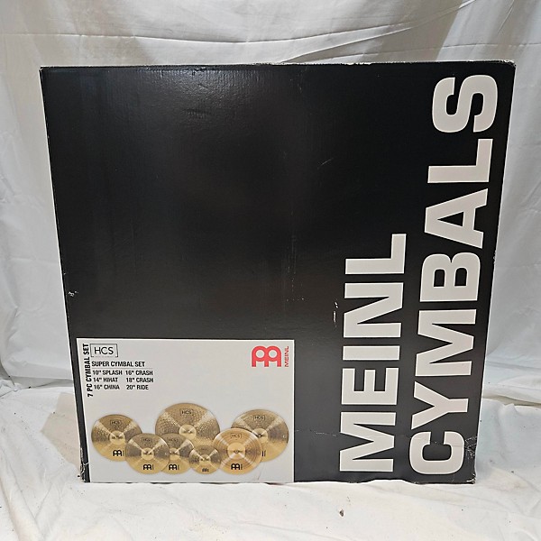 Used MEINL 7 Piece Super Cymbal Pack Cymbal