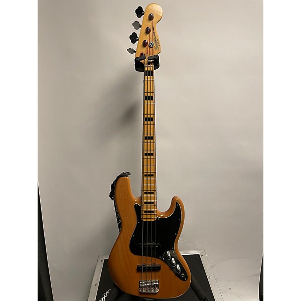 Used Squier Used Squier Classic Vibe 70s Jazz Bass Natural Electric Bass Guitar