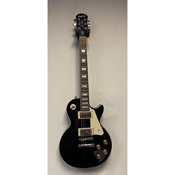 Used Epiphone Used Epiphone Les Paul Standard Ebony Solid Body Electric Guitar