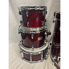 Used Yamaha Used Yamaha 6 piece Stage Custom Cranberry Red Drum Kit