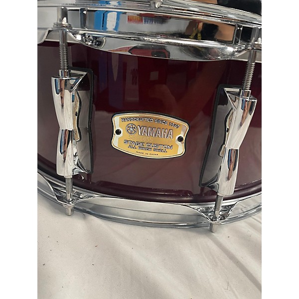 Used Yamaha Used Yamaha 6 piece Stage Custom Cranberry Red Drum Kit