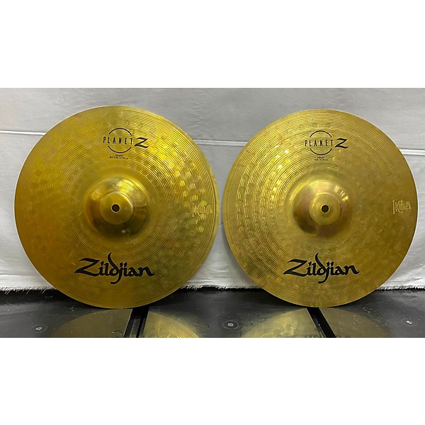 Used Zildjian 14in Planet Z Hi Hat Pair Cymbal