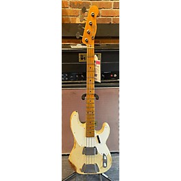 Used 2023 Fender 1955 Precision Heavy Relic Vintage Blonde Electric Bass Guitar