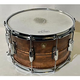 Used Ludwig Used Ludwig 8X14 COPPERPHONIC SNARE Drum RAW COPPER