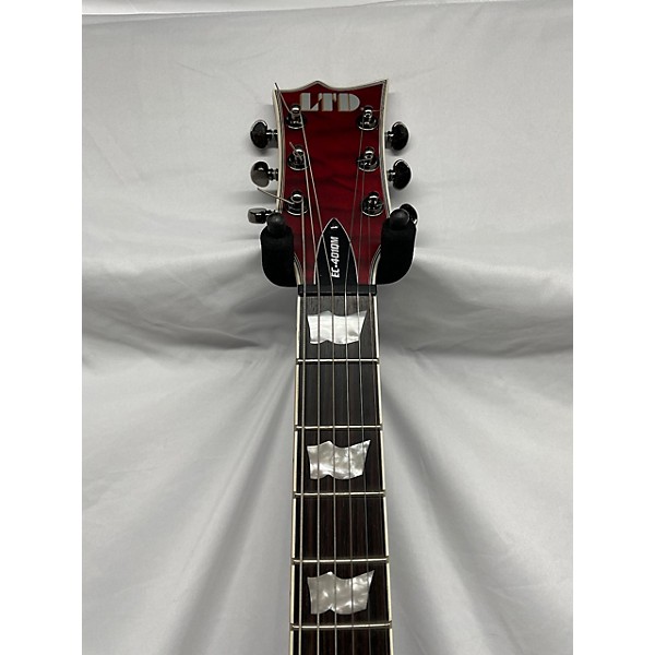 Used ESP LTD EC401QM Solid Body Electric Guitar