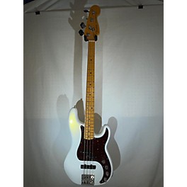 Used Fender Used Fender American Ultra Precision Bass Arctic Pearl White Electric Bass Guitar