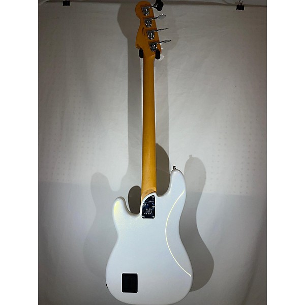 Used Fender Used Fender American Ultra Precision Bass Arctic Pearl White Electric Bass Guitar