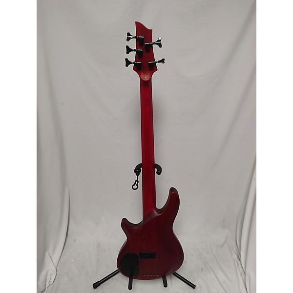 Used Schecter Guitar Research Used Schecter Guitar Research C-5 Gt Satin Trans Red With Black Racing Stripe Decal Electric...