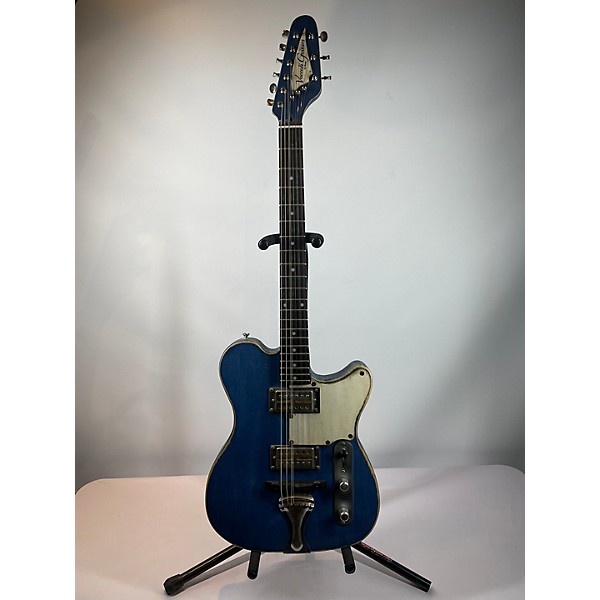 Used Used VOCCOLI GUITARS "Big Joe Williams-Style" 9-String Blue Solid Body Electric Guitar