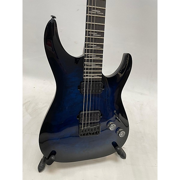 Used Schecter Guitar Research Used Schecter Guitar Research OMEN ELITE SEE THRU BLUE BURST Solid Body Electric Guitar