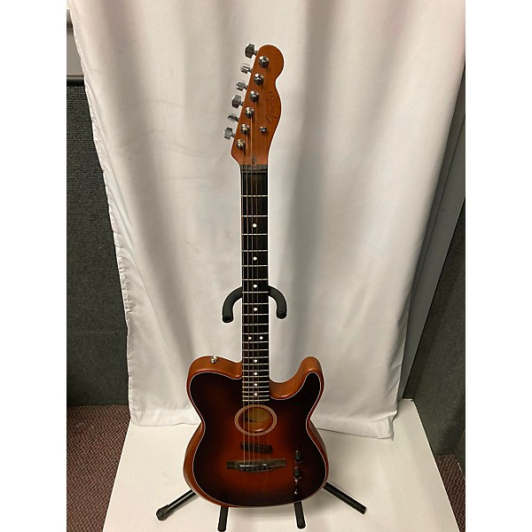 Used Fender Used Fender American Acoustasonic Telecaster Sunburst Acoustic Electric Guitar