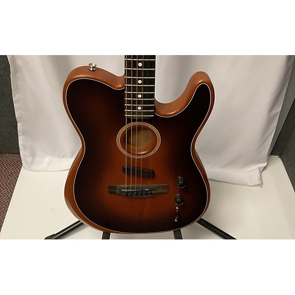 Used Fender Used Fender American Acoustasonic Telecaster Sunburst Acoustic Electric Guitar