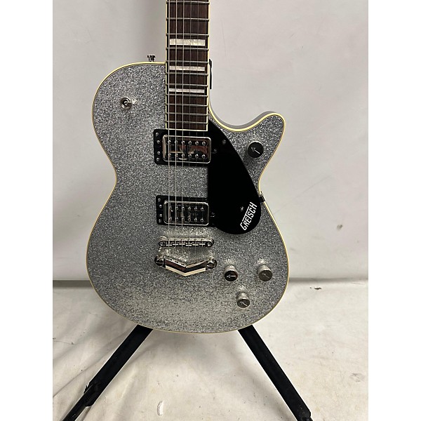 Used Gretsch Guitars Used Gretsch Guitars G6229 Silver Sparkle Solid Body Electric Guitar