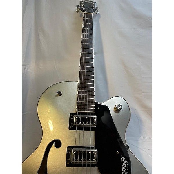 Used Gretsch Guitars Used Gretsch Guitars G5420T Electromatic Silver Sparkle Hollow Body Electric Guitar