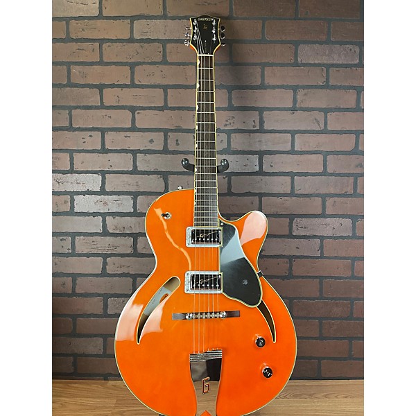 Used Gretsch Guitars Used Gretsch Guitars G3161 Orange Hollow Body Electric Guitar