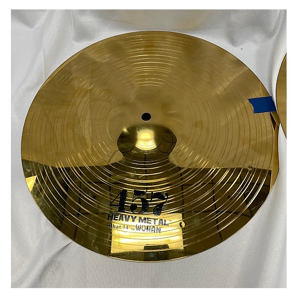 Used Wuhan Cymbals & Gongs 14in 457 Heavy Metal Pair Cymbal