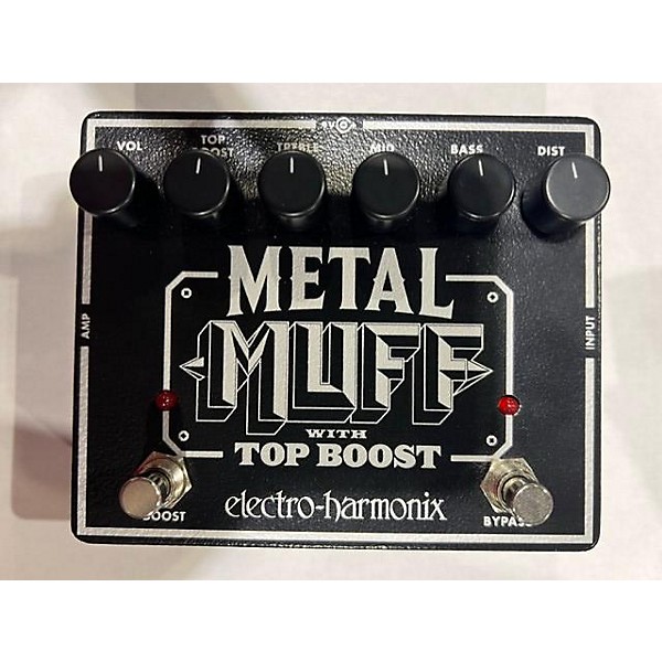 Used Electro-Harmonix Metal Muff Distortion With Top Boost Effect Pedal