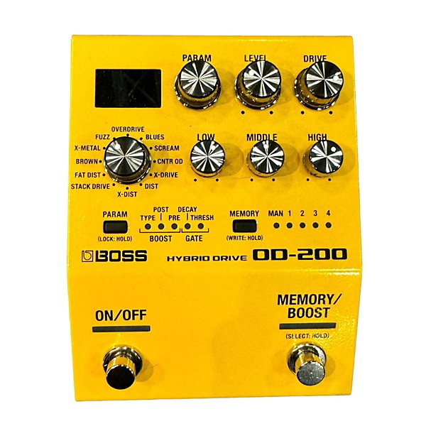 Used BOSS DD-200 HYBRID DRIVE Effect Pedal