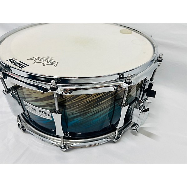 Used Used Pork Pie 14X7 Birch Snare Drum Drum Blue Fade Dip