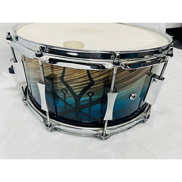 Used Used Pork Pie 14X7 Birch Snare Drum Drum Blue Fade Dip