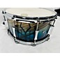 Used Used Pork Pie 14X7 Birch Snare Drum Drum Blue Fade Dip