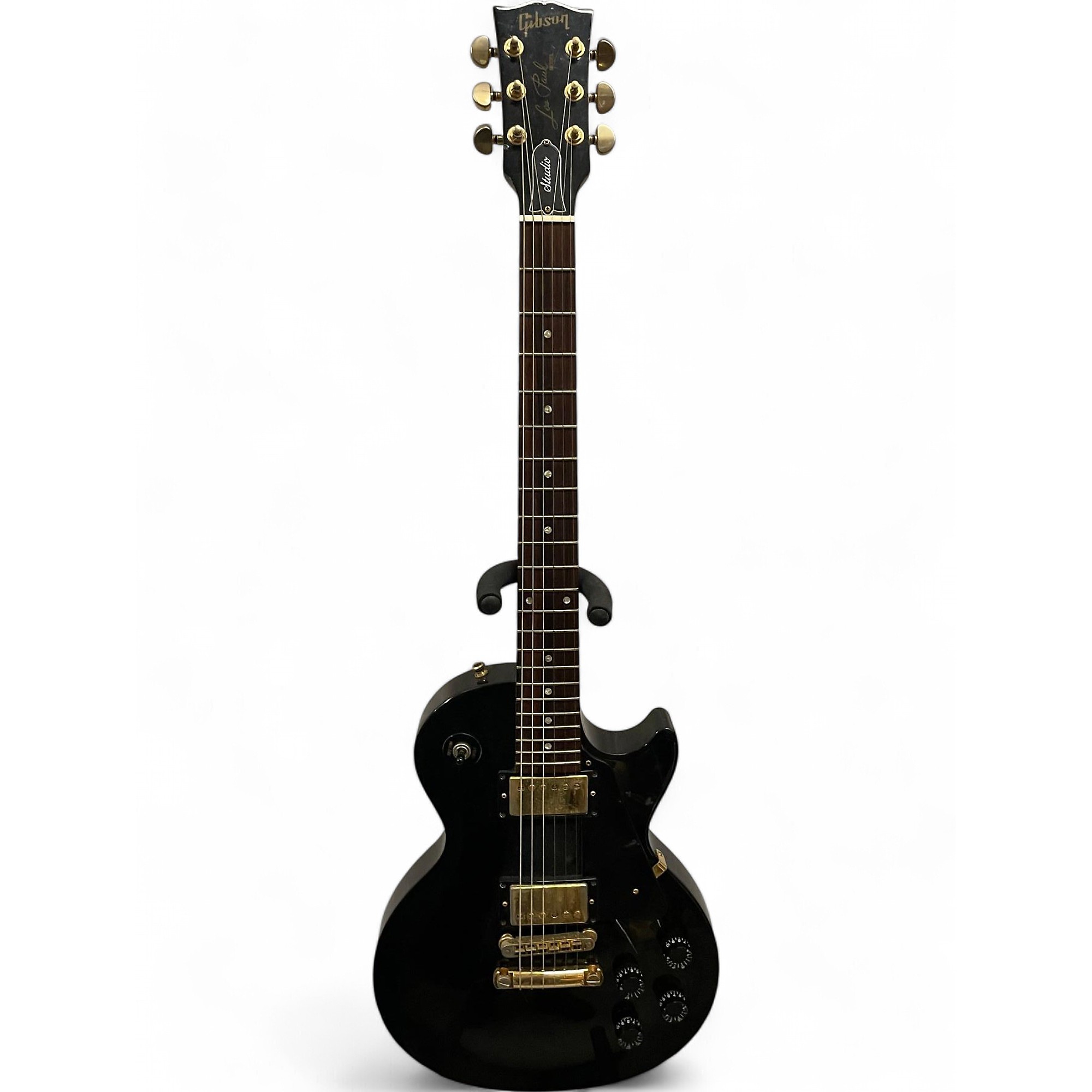 Used 1990s Gibson Les Paul Studio Black Solid Body Electric