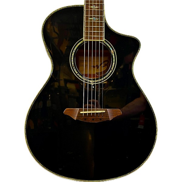 Used Breedlove Used Breedlove C25/SME Black Magic Black Acoustic Electric Guitar