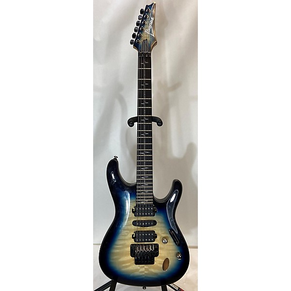 Used Ibanez Used Ibanez JIVAJR Blue Burst Solid Body Electric Guitar