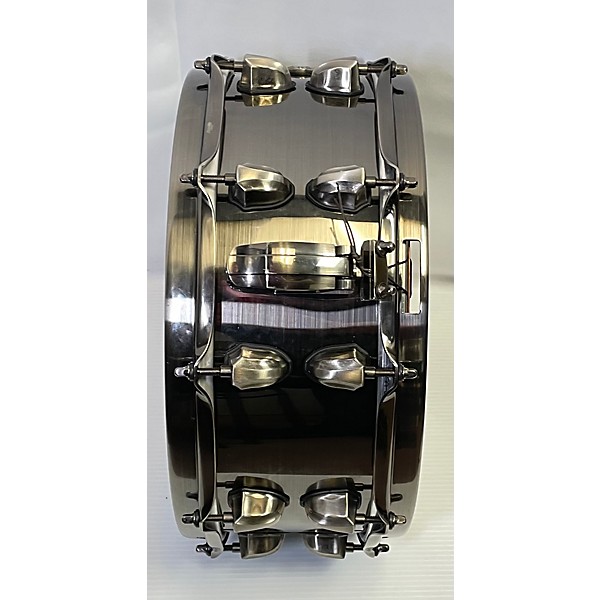 Used Mapex Used Mapex 14in 6.5X14 Sonic Saver Black Panther Drum Metallic Black