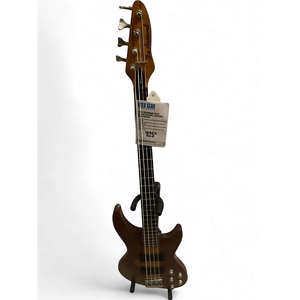 Used DeArmond Pilot Deluxe Natural Electric Bass Guitar,Specials : American Fashion Style Bags On Sale