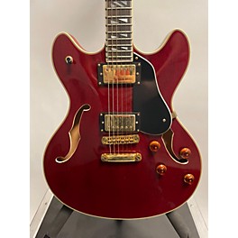 Used Washburn HB35 Trans Red Hollow Body Electric Guitar