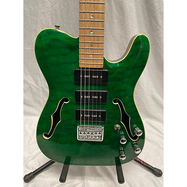 Used Michael Dolsey Used Michael Dolsey THINLINE TELECASTER 3 P-90S GREEN Hollow Body Electric Guitar