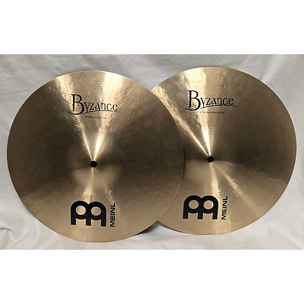 Used MEINL 14in Byzance Medium Hi Hat Pair Cymbal