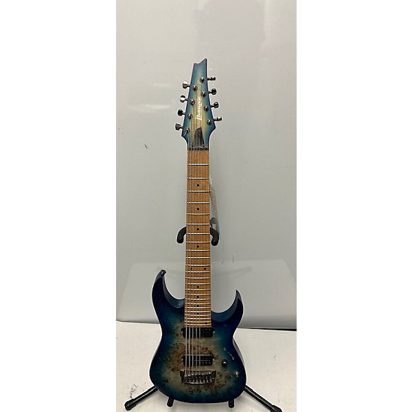 Used Ibanez Used Ibanez RG852 8 STRING Blue Solid Body Electric Guitar