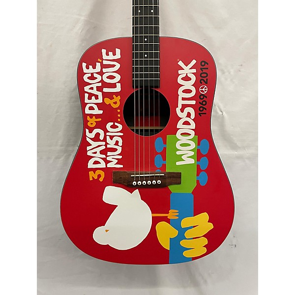 Used Martin Used Martin DX WOODSTOCK SPECIAL EDITION Custom Graphic Acoustic Guitar