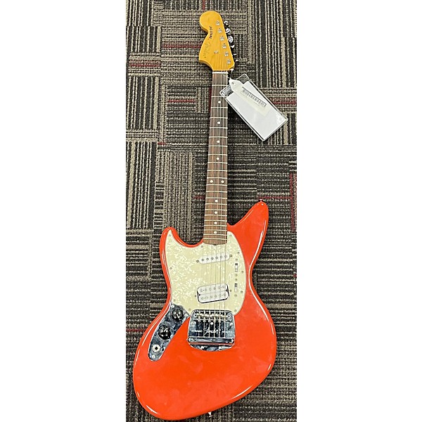 Used Used Fender Jagstang Left Handed Fiesta Red Electric Guitar