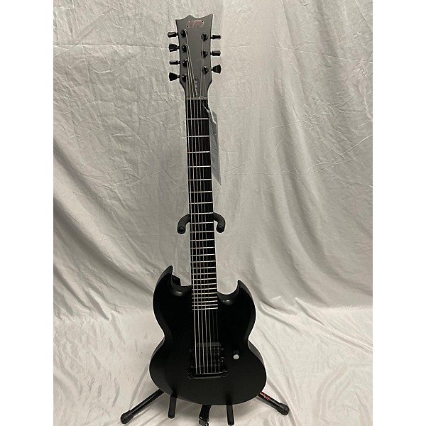 Used ESP Used ESP LTD BLACK METAL VIPER 7 Black Solid Body Electric Guitar